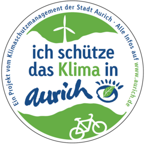 Klimaschutz-Logo der Stadt Aurich