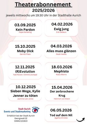 Theaterabonnement Programm 2025/2026