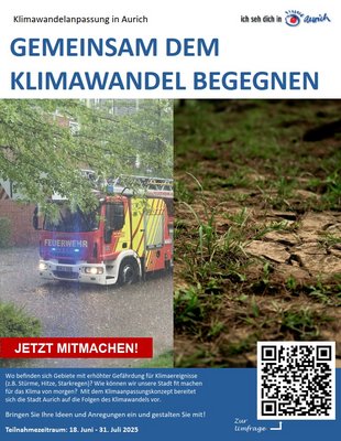 Plakat Umfrage zum Klimawandelanpassungskonzept 