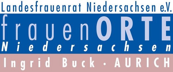 Das Logo Frauenorte Niedersachsen, Ingrid Buck, Aurich