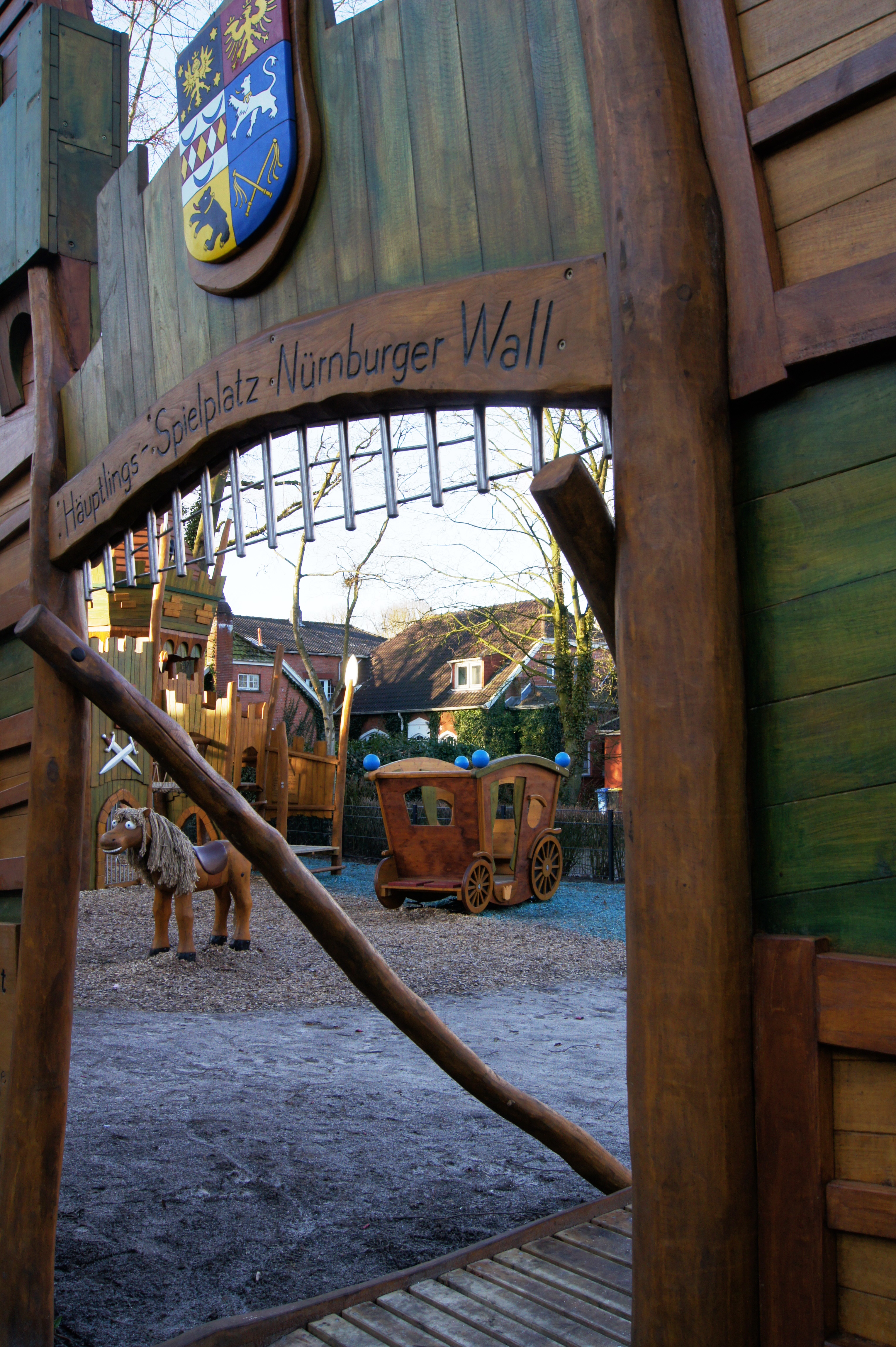 Eingangstor zum Spielplatz