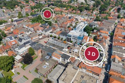 3D-Visualisierung der Stadt Aurich, führt zu rundgang.aurich.de