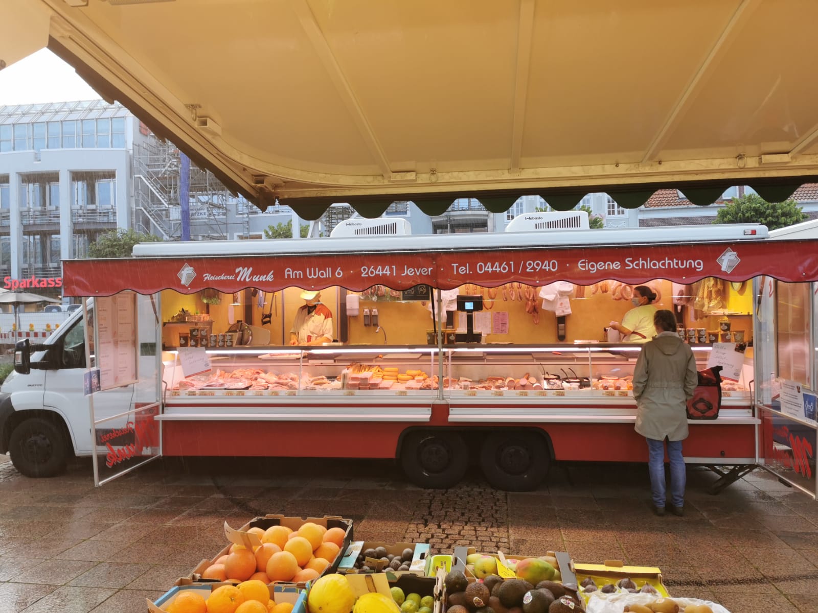 Verkaufswagen der Fleischerei Munk 