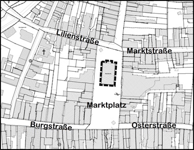 Kartenausschnitt Geltungsbereich Bebauungsplan Nr. 173/4