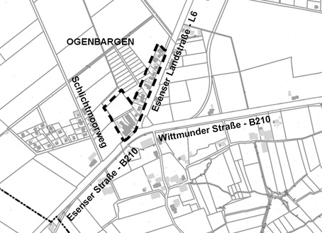 Kartenausschnitt Geltungsbereich Bebauungsplan Nr. 368