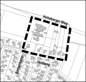 Kartenausschnitt Geltungsbereich Bebauungsplan Nr. 369