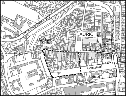 Kartenausschnitt Geltungsbereich Bebauungsplan Nr. 307