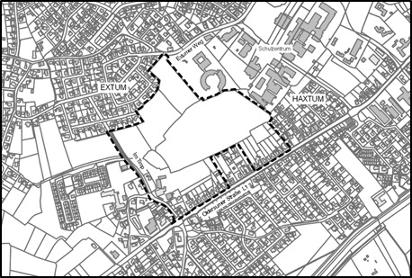 Kartenausschnitt Geltungsbereich Bebauungsplan Nr. 333